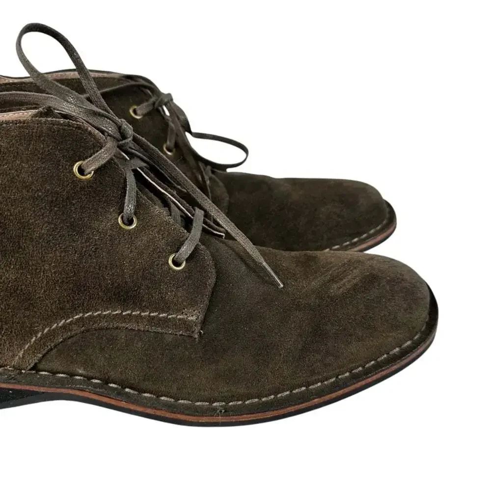 Andrew Marc Dorchester Brown Suede Chukka Boots Lace Up Ankle Men 10.5